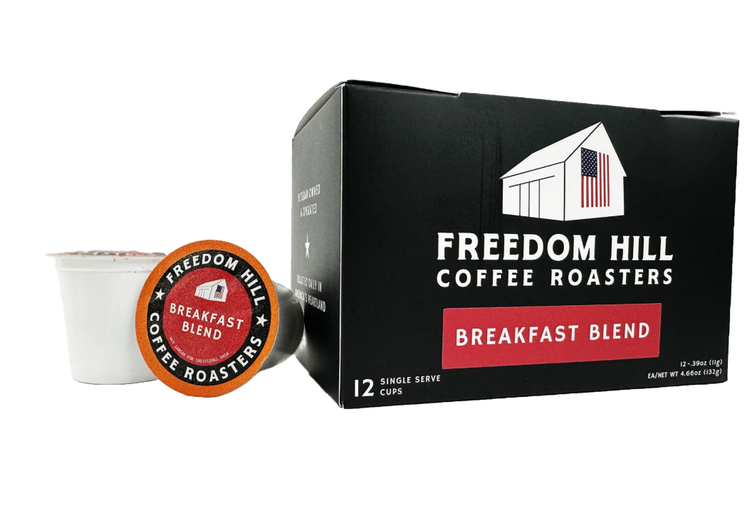 Freedom Hill: Breakfast Blend Coffee Pods